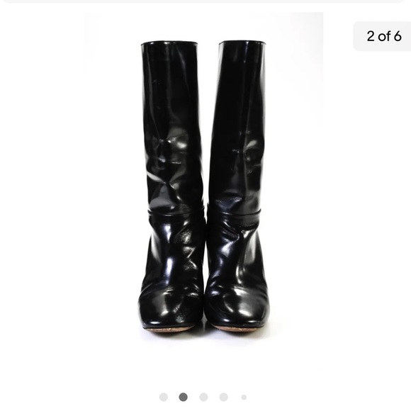 SOLD Authentic Chloe Black Italian Leather Beautiful Boots Good Condition - Picture 4 of 12
